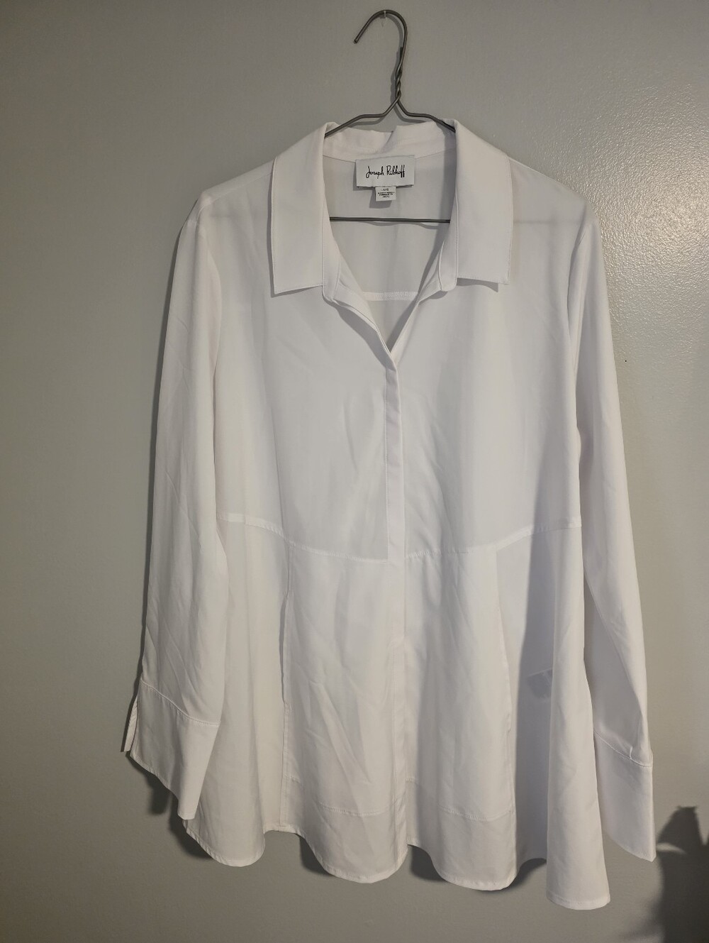 Joseph Ribbkoff White Button Up Blouse Large